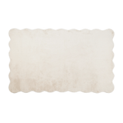 Scalloped Edge Faux Fur Rug mysite