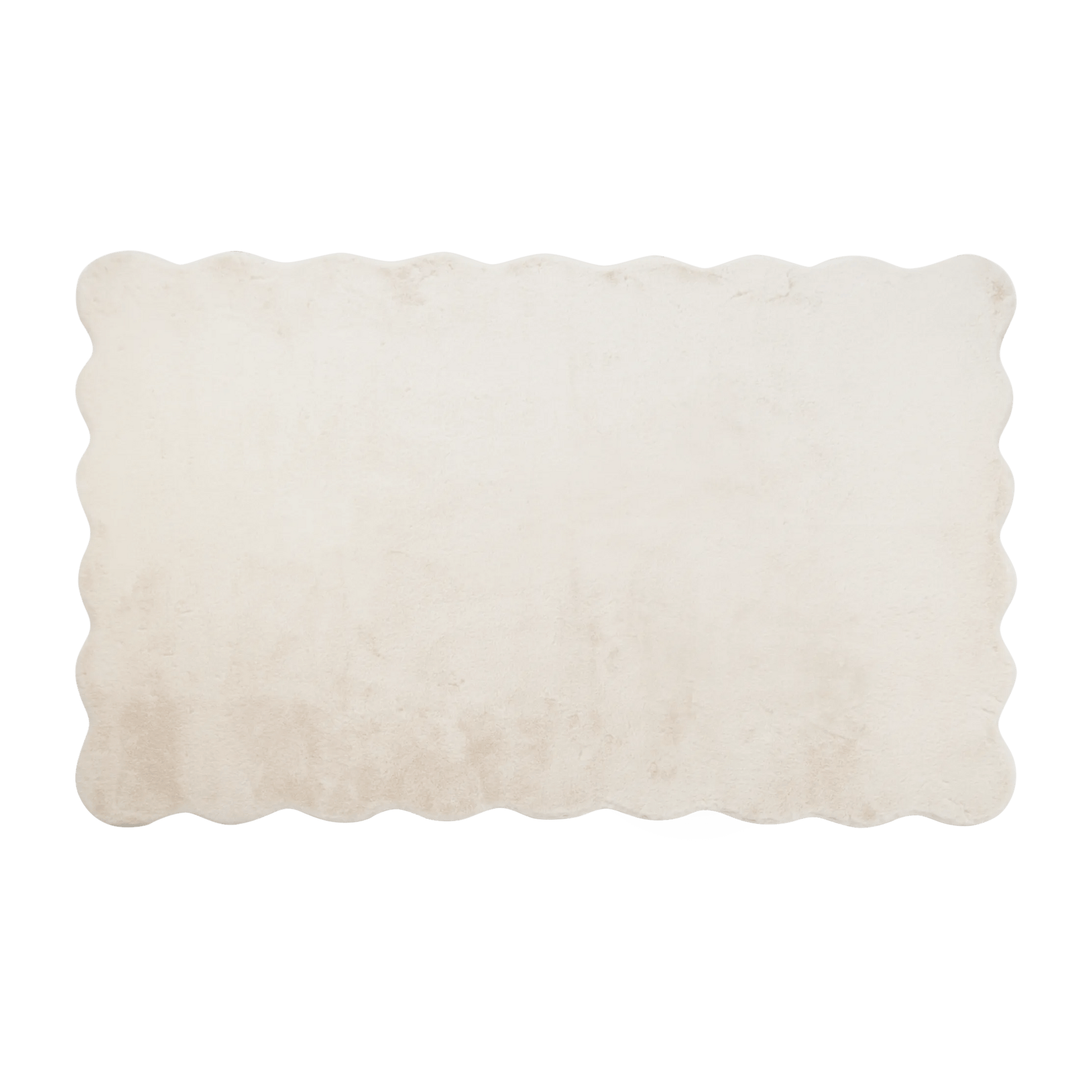 Scalloped Edge Faux Fur Rug mysite
