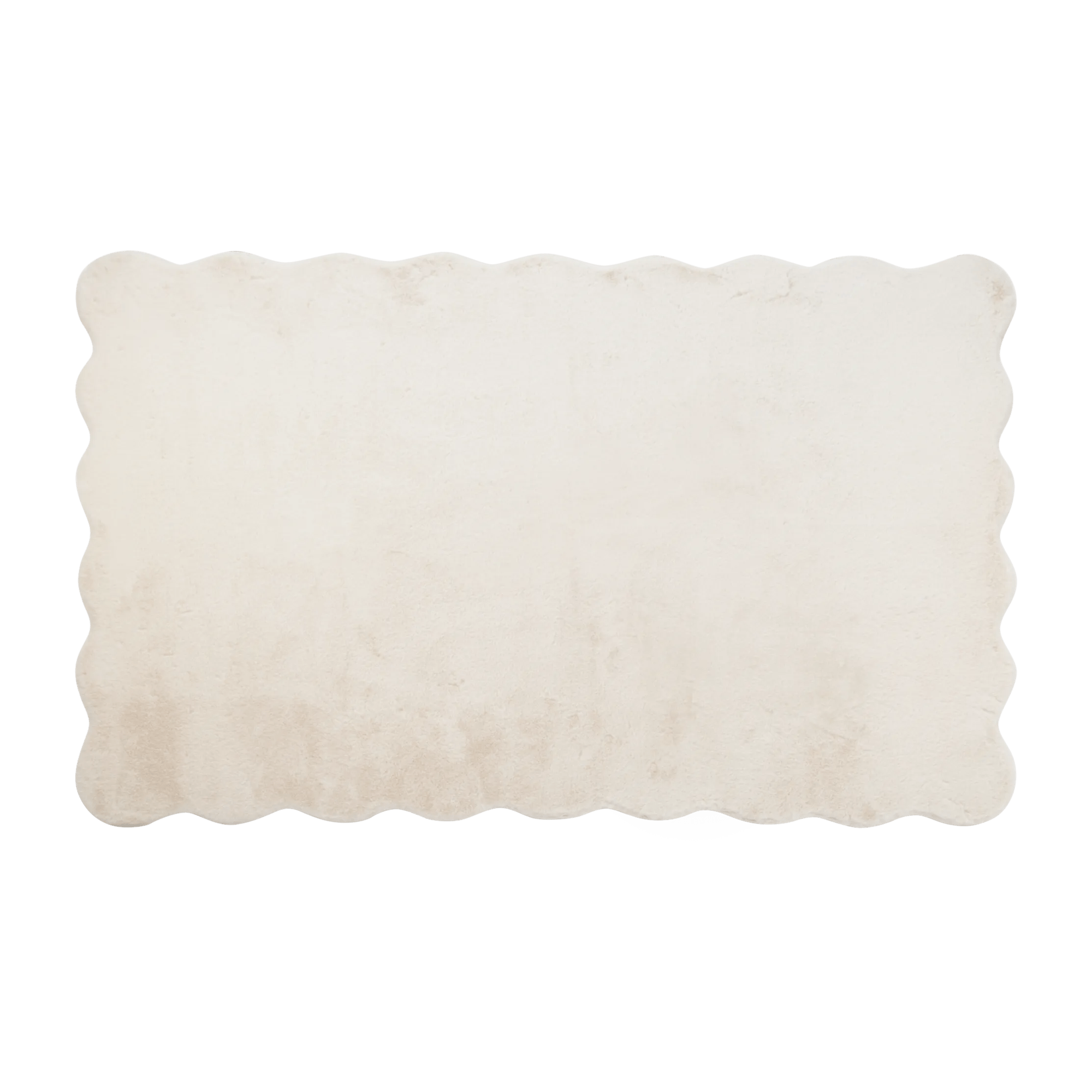Scalloped Edge Faux Fur Rug mysite