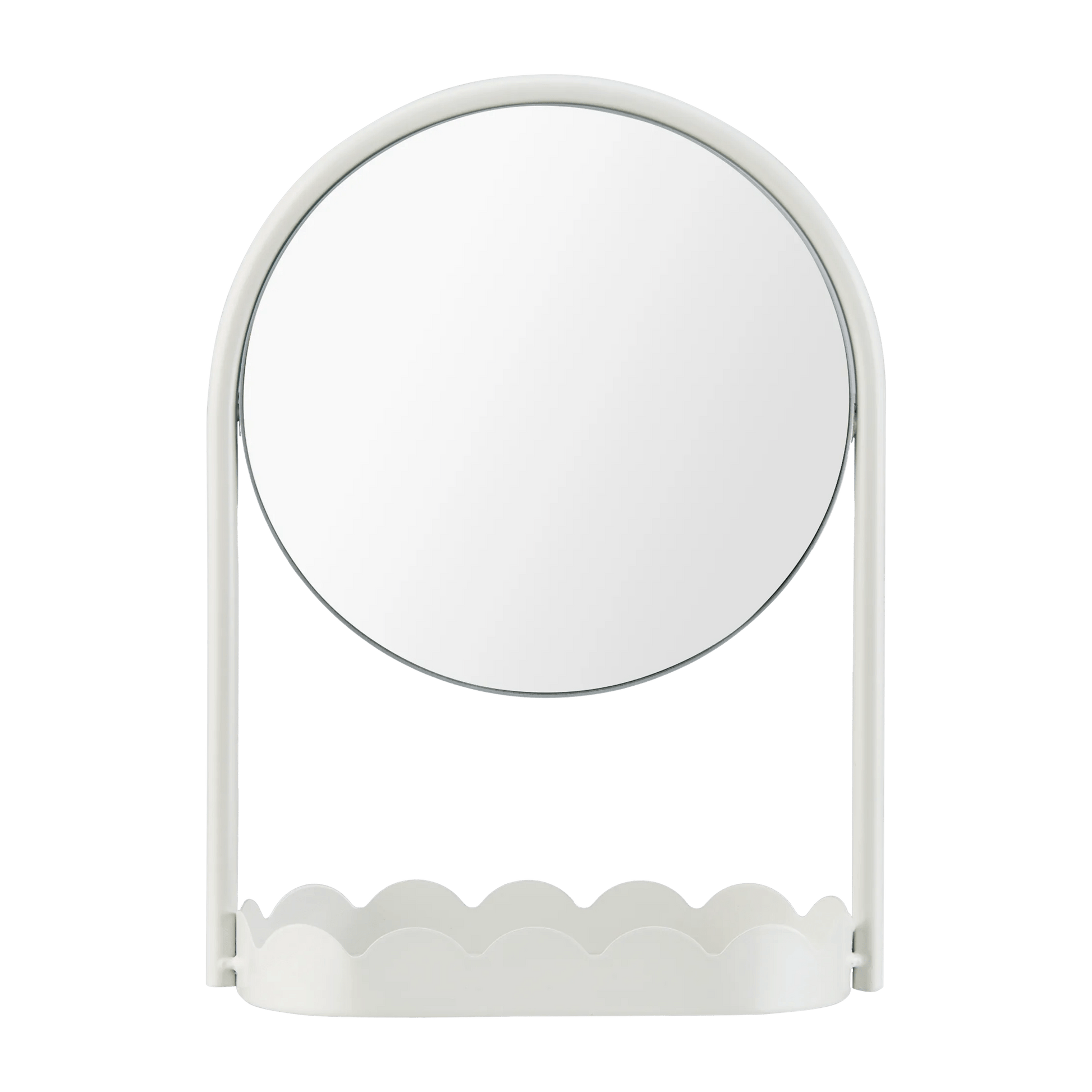 Table Mirror with Scalloped Base mysite