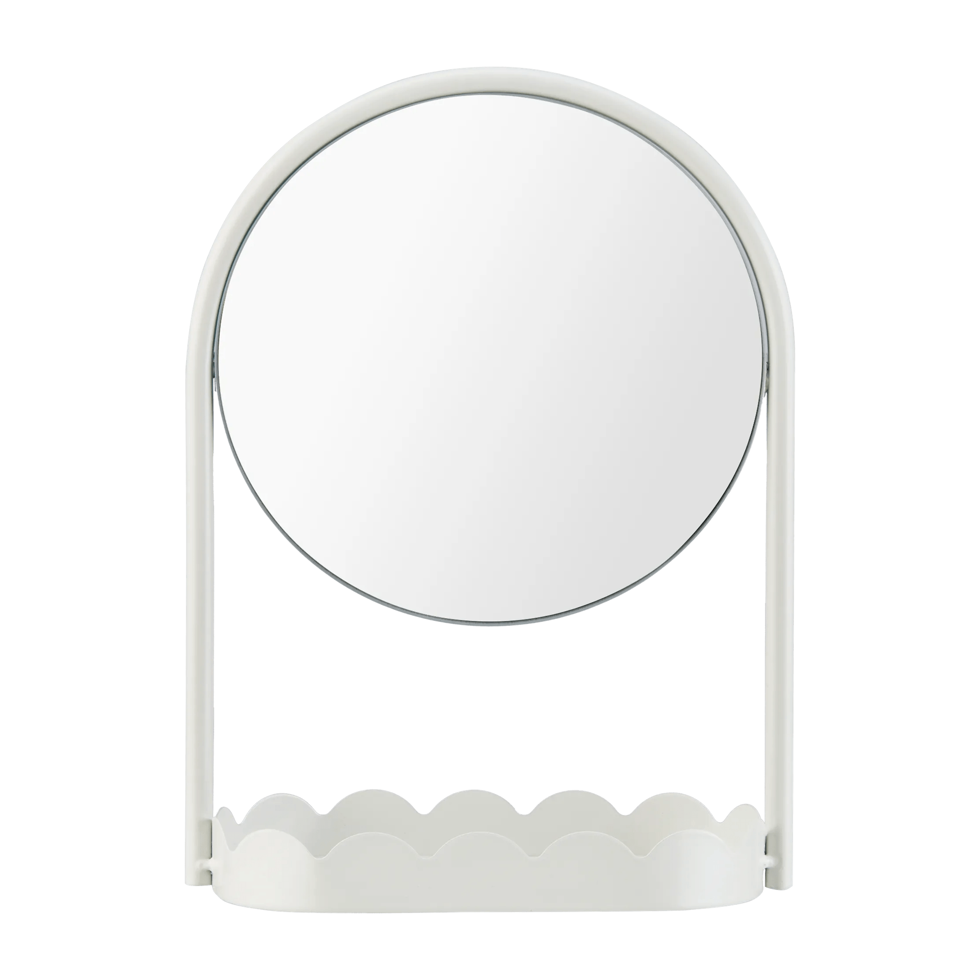 Table Mirror with Scalloped Base mysite