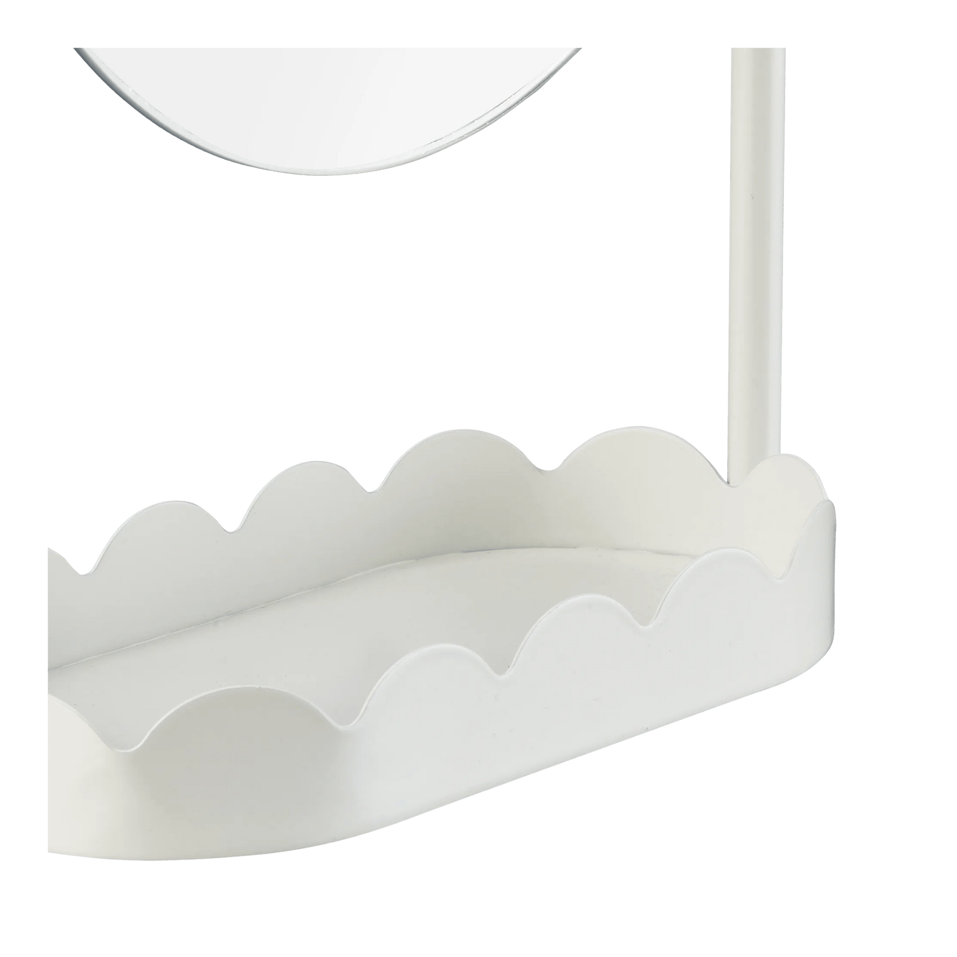 Table Mirror with Scalloped Base mysite