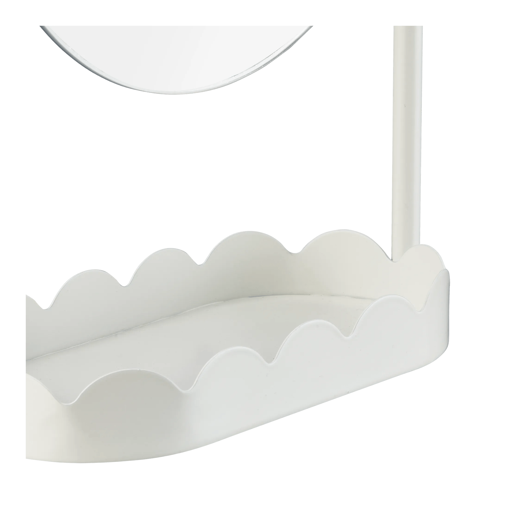 Table Mirror with Scalloped Base mysite