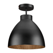 Black Ceiling Lamp with Walnut Interior mysite