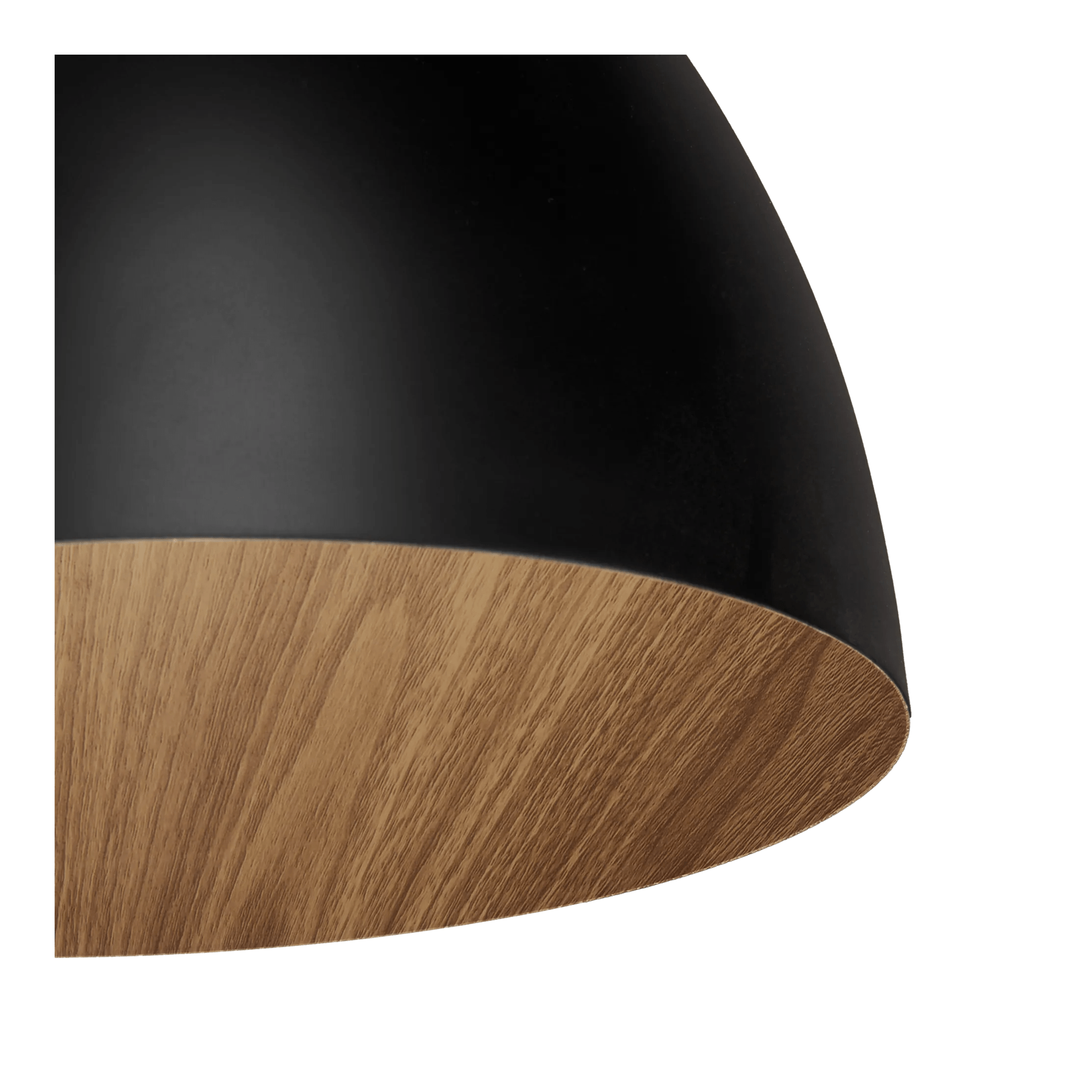 Black Ceiling Lamp with Walnut Interior mysite