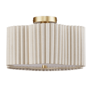 Pleated Linen Ceiling Lamp mysite