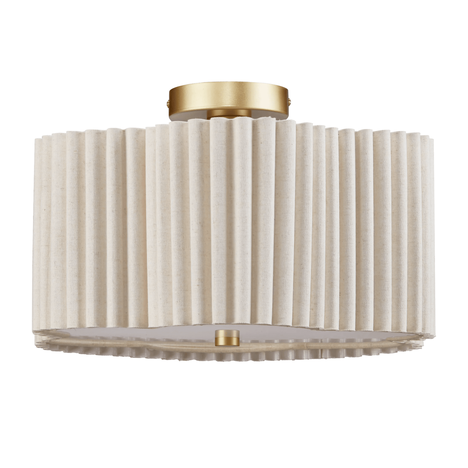 Pleated Linen Ceiling Lamp mysite