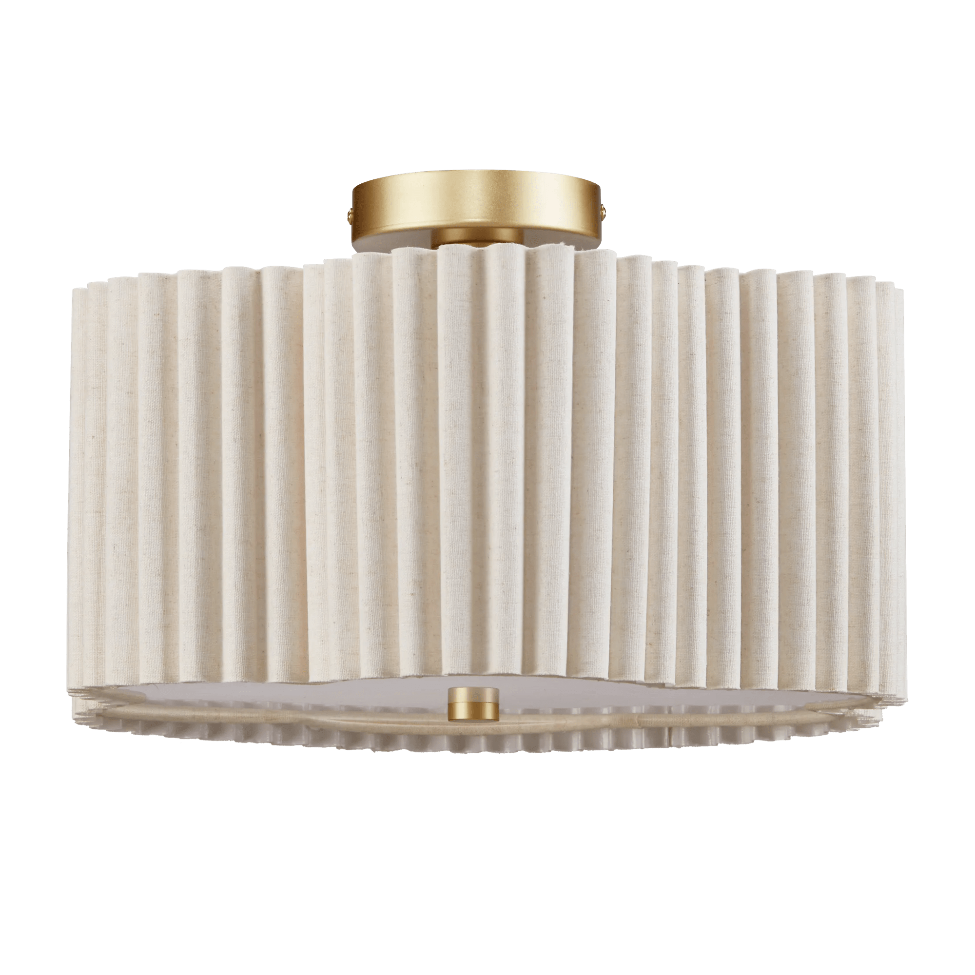 Pleated Linen Ceiling Lamp mysite