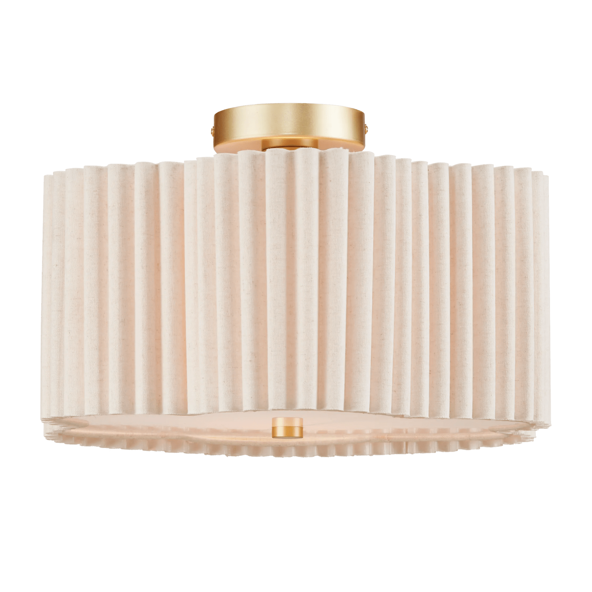 Pleated Linen Ceiling Lamp mysite