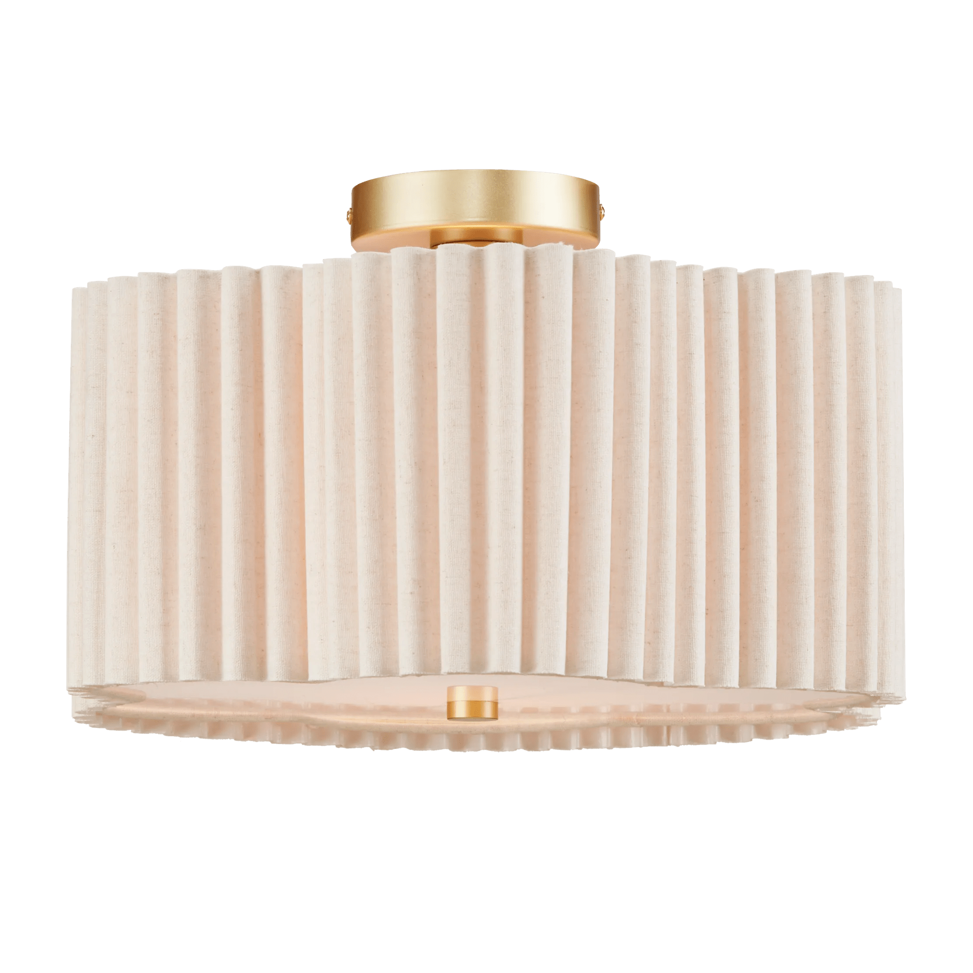 Pleated Linen Ceiling Lamp mysite