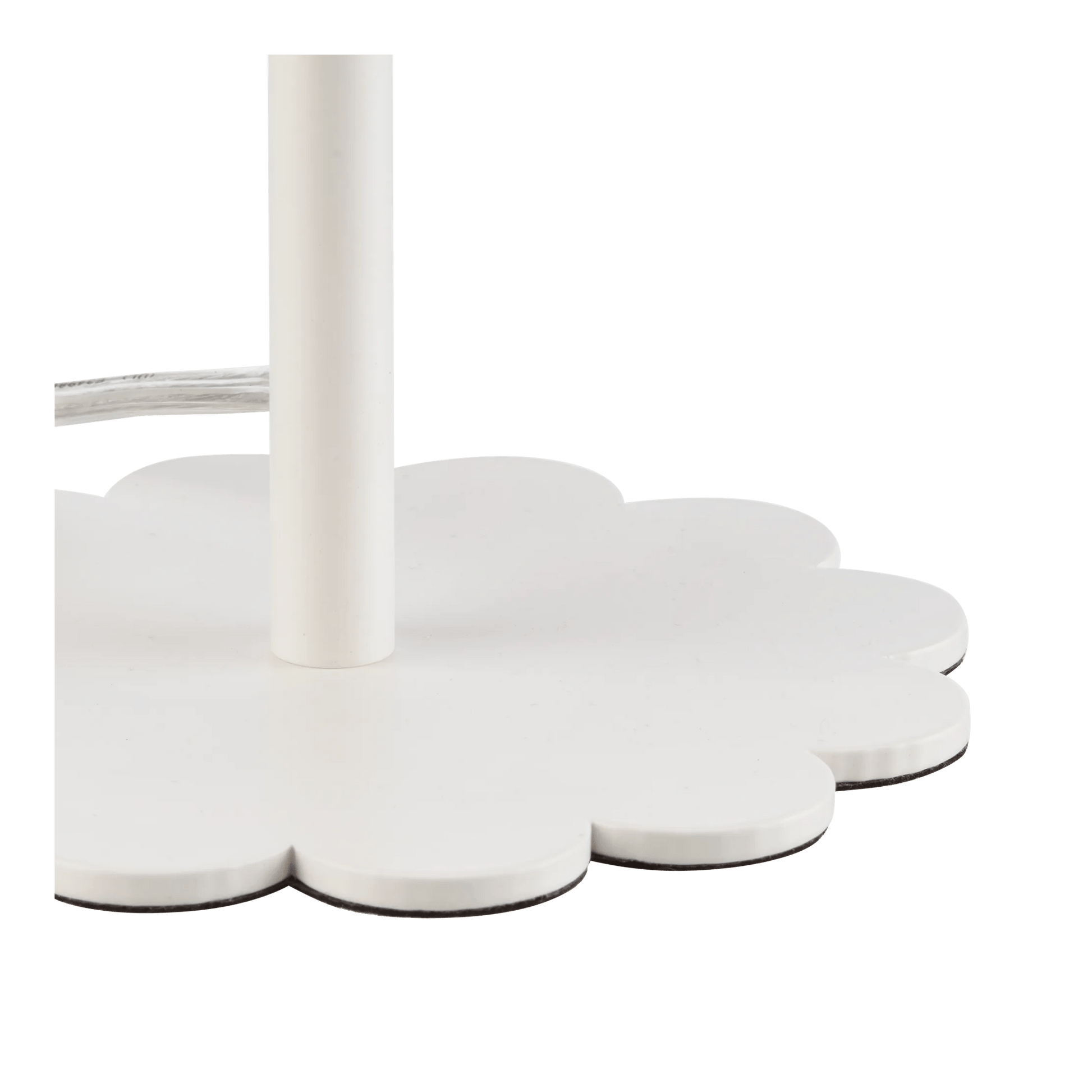 White Metal Scalloped Edge Table Lamp mysite