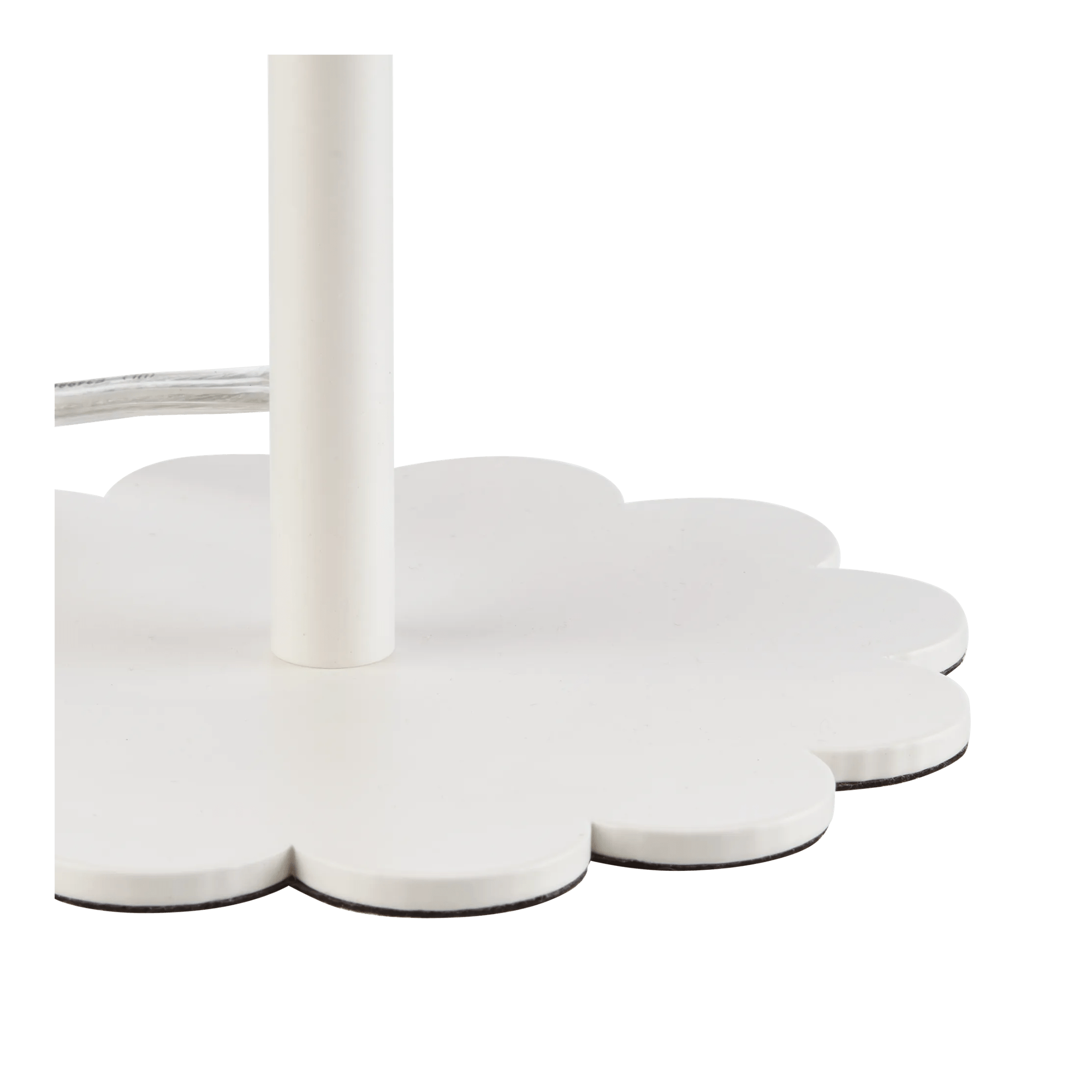 White Metal Scalloped Edge Table Lamp mysite
