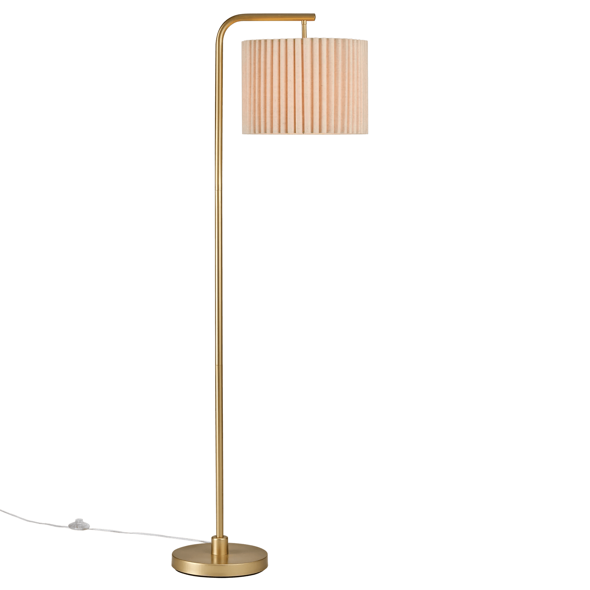Gold Floor Lamp Pleated Shade mysite