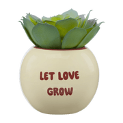 Decorative Artificial Plant Pot Let Love Grow mysite