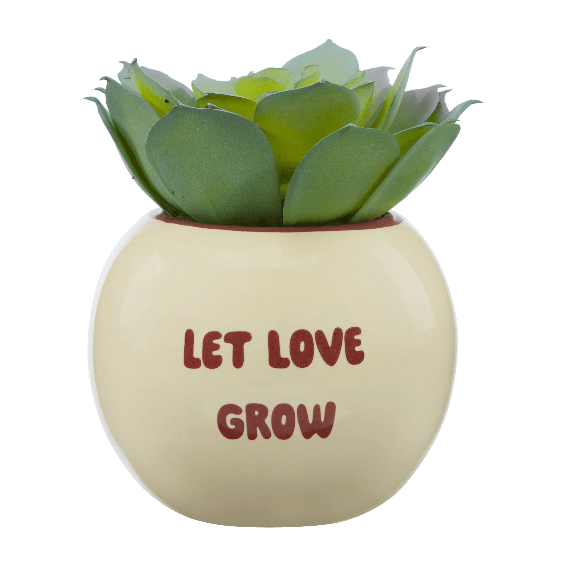 Decorative Artificial Plant Pot Let Love Grow mysite