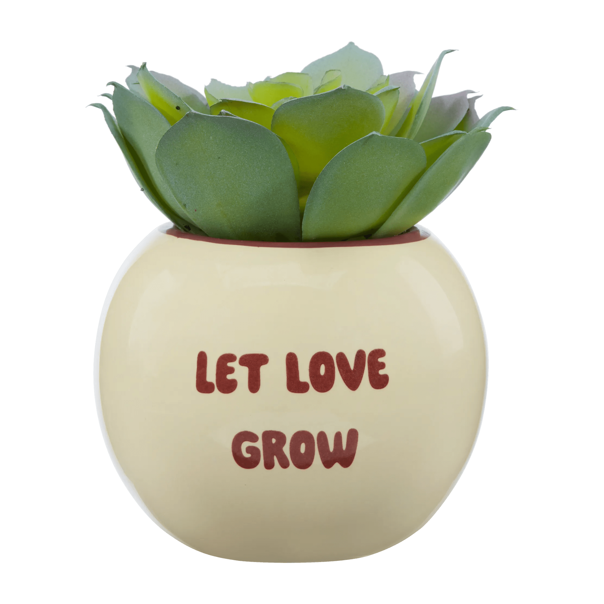 Decorative Artificial Plant Pot Let Love Grow mysite