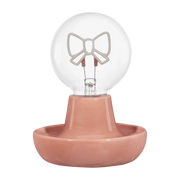 Pink Decorative Lamp with Bow-Shaped LED Bulb mysite