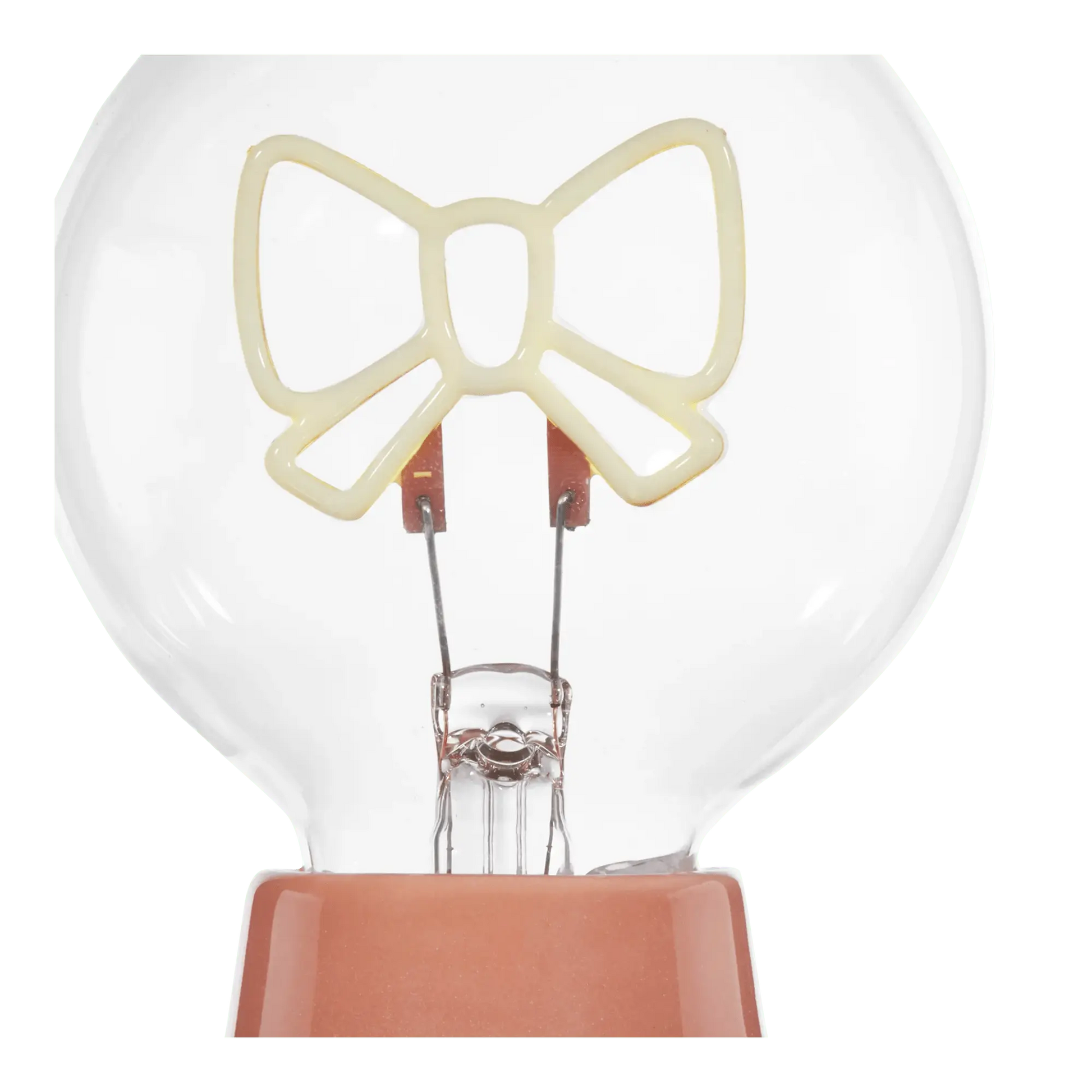Pink Decorative Lamp with Bow-Shaped LED Bulb mysite
