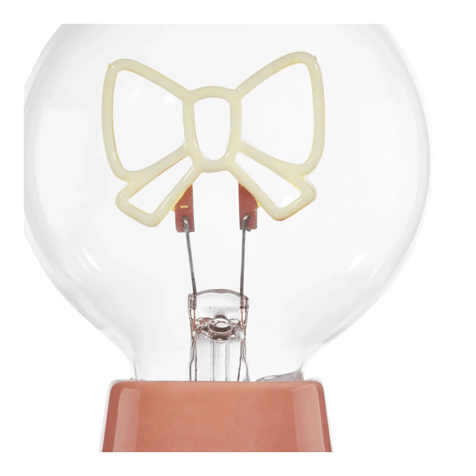Pink Decorative Lamp with Bow-Shaped LED Bulb mysite
